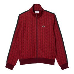 VESTE LACOSTE MONOGRAMME ROUGE